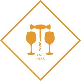 Rappresentazione di due bicchieri di vino e un apribottiglia inverso